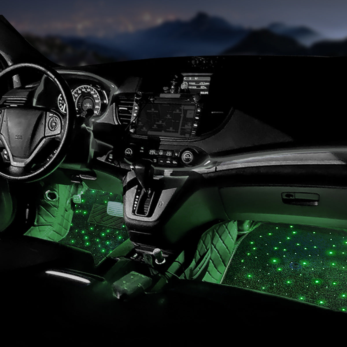 Tapis de sol de voiture LED Starlight 12V avec contrôle par application