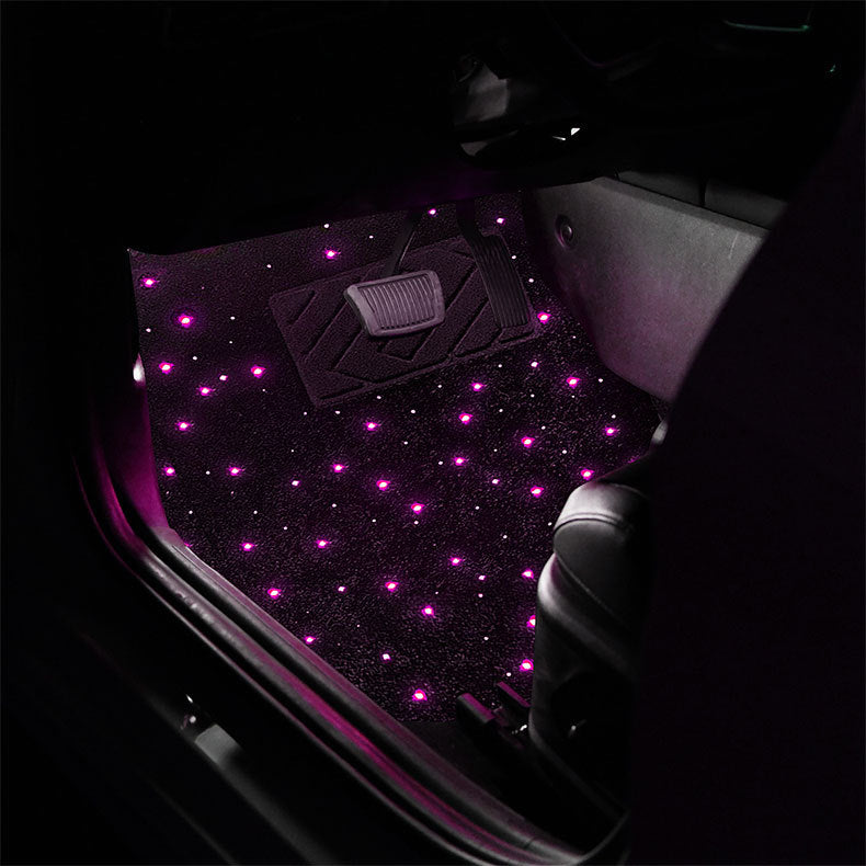 Tapis de sol de voiture LED Starlight 12V avec contrôle par application