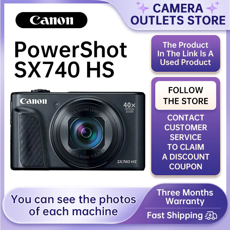 Canon PowerShot SX730/SX740/SX70 Zoom 40X d’occasion