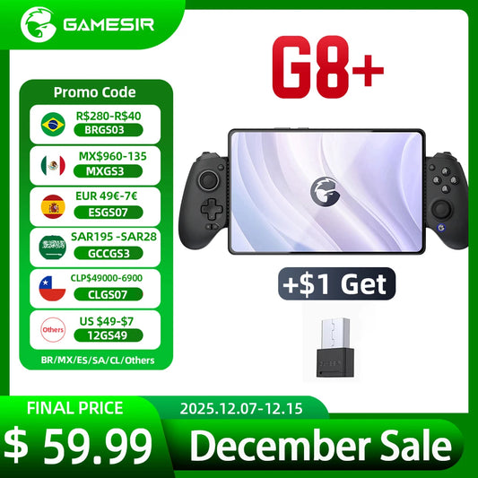 Manette mobile Bluetooth GameSir G8 Plus (Hall)