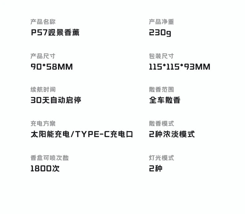 Parfum Décoratif d’Aromathérapie Voiture Volcano Iceberg