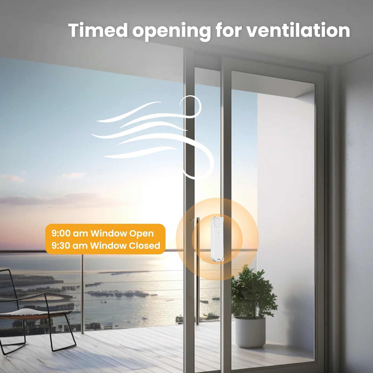 Ouvre-fenêtre intelligent MOES ZigBee (Solaire, Alexa)