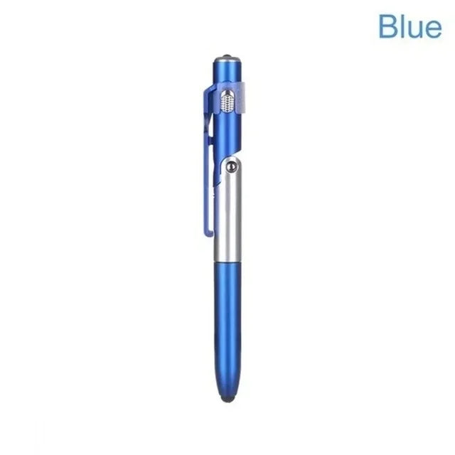 Stylo à bille LED 4-en-1 avec support de téléphone
