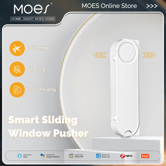 Ouvre-fenêtre intelligent MOES ZigBee (Solaire, Alexa)