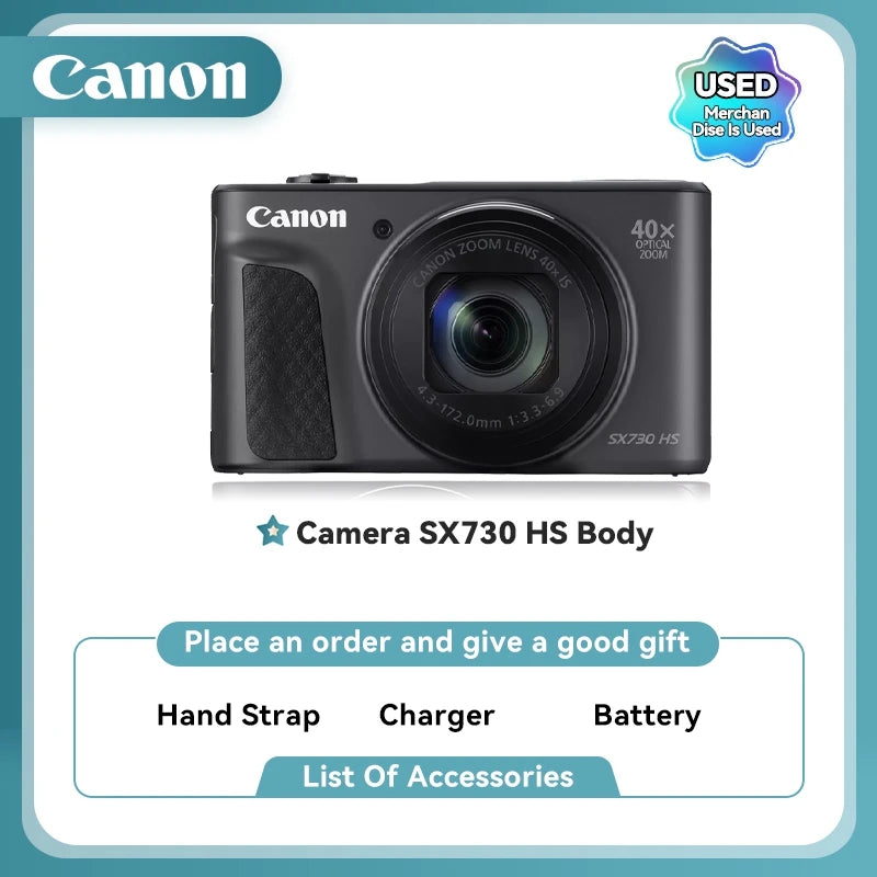 Canon PowerShot SX730/SX740/SX70 Zoom 40X d’occasion