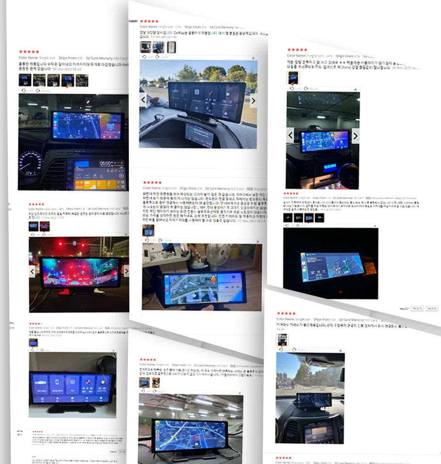 Caméra DVR de voiture 4K avec CarPlay sans fil et Android Auto